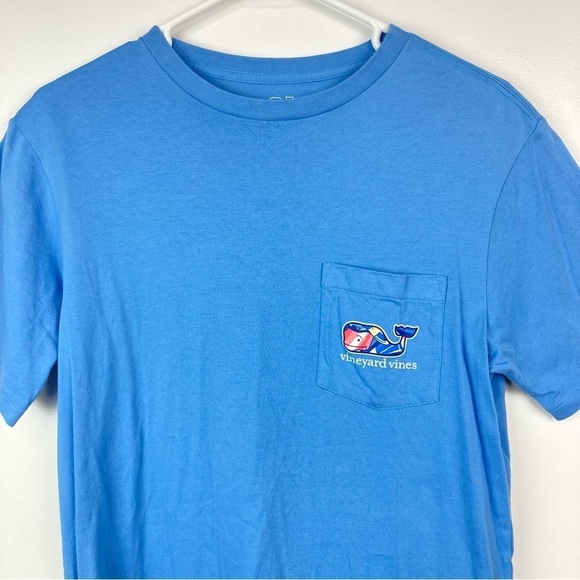 VINEYARD VINES Whale Logo Pocket Tee Shirt, Blue - Picture 4 of 10